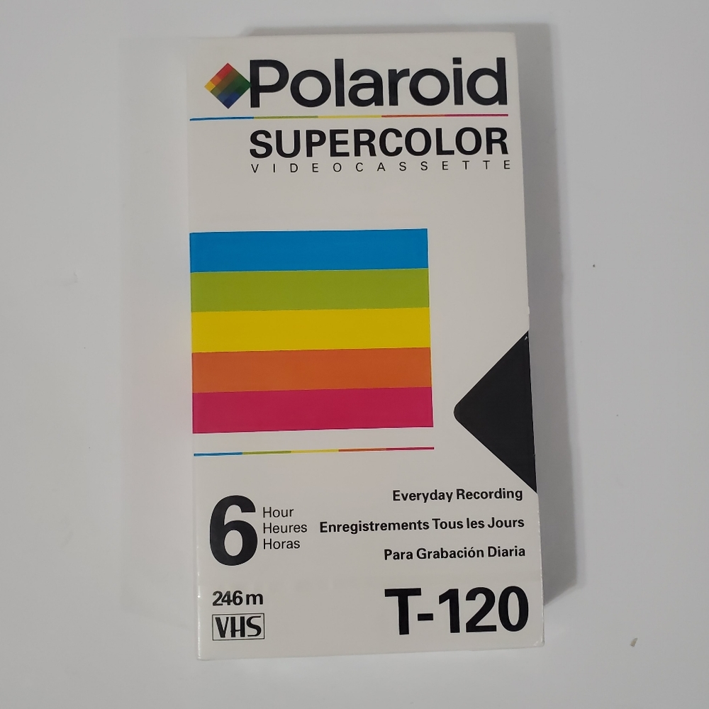 - New Polaroid new sealed blank vhs tape